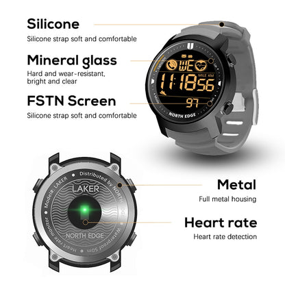 Digital Watch Military Waterproof Running Sports Pedometer