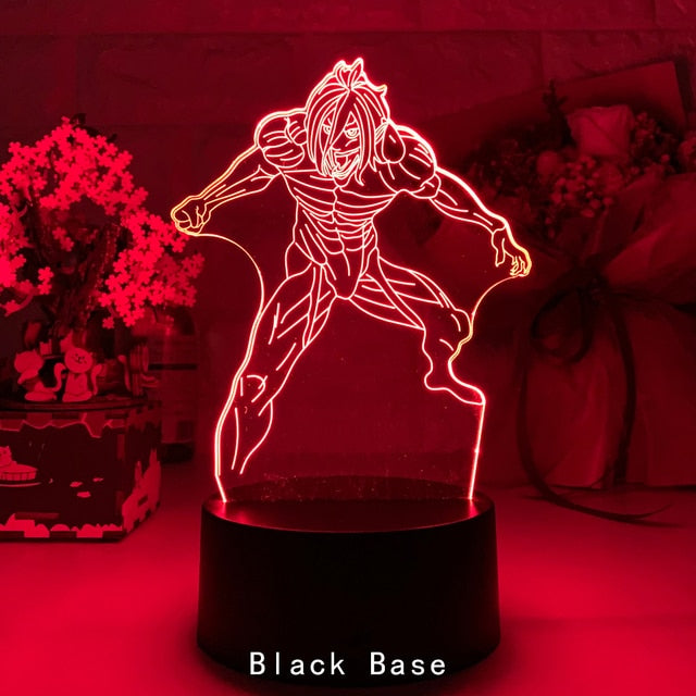 Acrylic Table Lamp Anime Attack on Titan