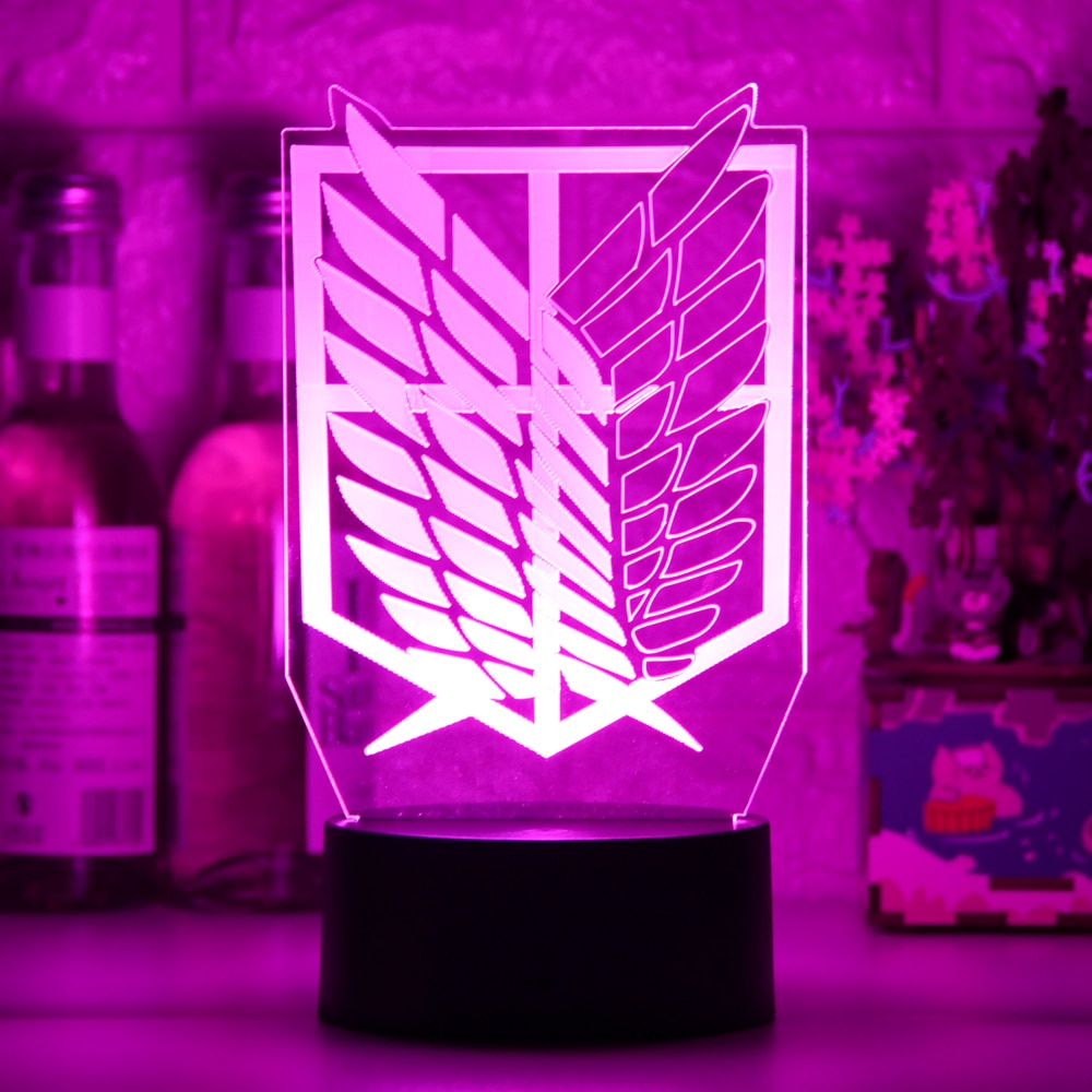 Acrylic Table Lamp Anime Attack on Titan