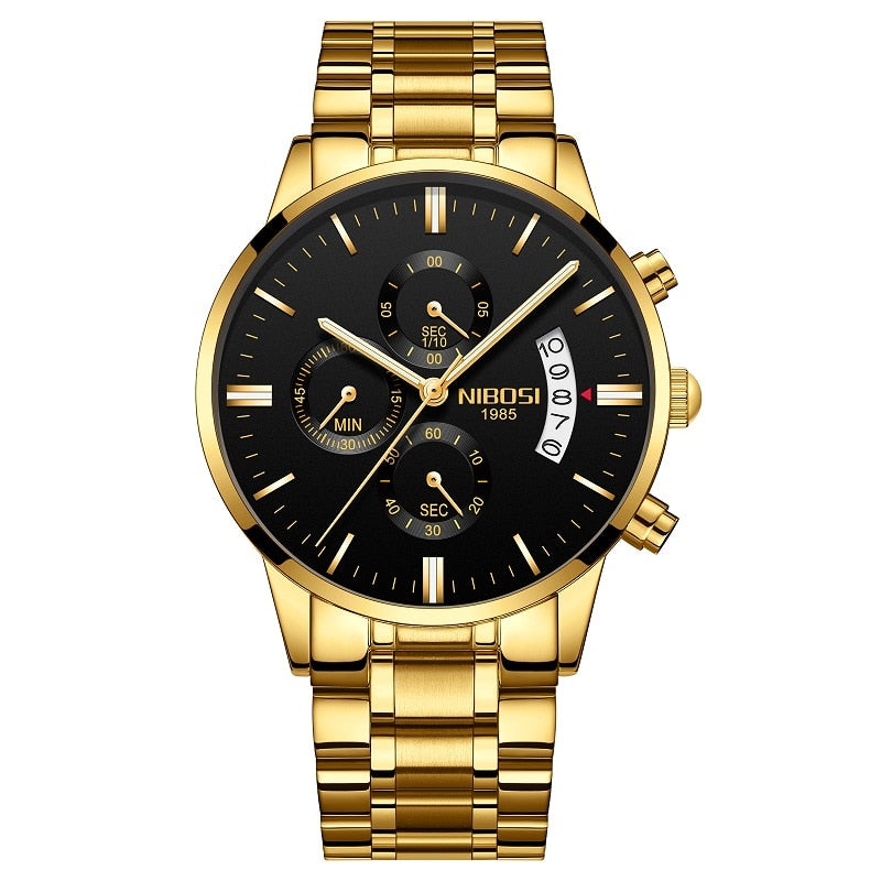 Top Brand Men's Quartz Clock Waterproof Sports Chronograph