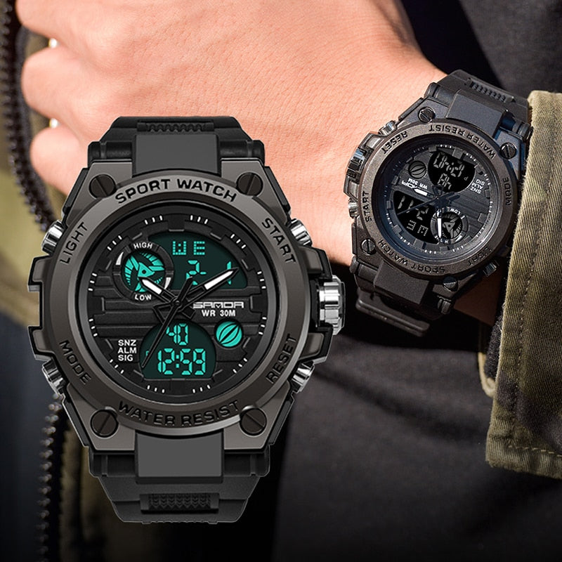 Quartz Watches Waterproof Shock Military Sport Watch