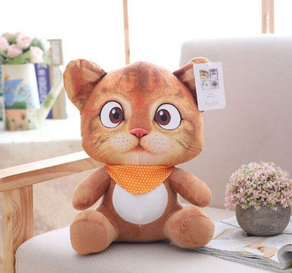 20cm 3D Cat Toys Kawaii Plush Animal Cats Dolls Toys Gifts