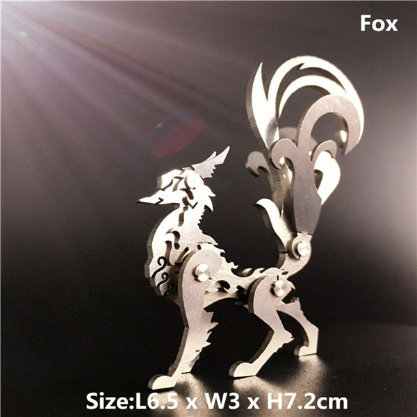 Metal Model Chinese Zodiac Dinosaurs western fire dragon