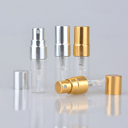 Portable Glass Refillable Perfume Bottle With Aluminum Atomizer