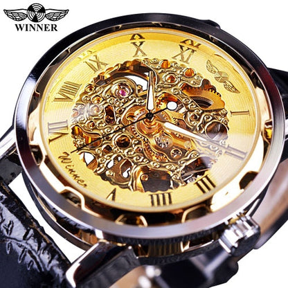 Black Gold Clock Watches Top Brand Luxury