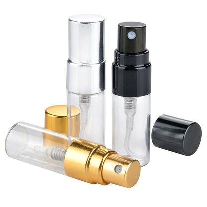 Portable Glass Refillable Perfume Bottle With Aluminum Atomizer