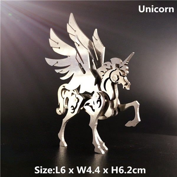 Metal Model Chinese Zodiac Dinosaurs western fire dragon