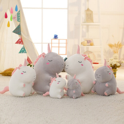 unicorn plush toy fat unicorn doll cute animal