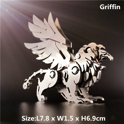 Metal Model Chinese Zodiac Dinosaurs western fire dragon