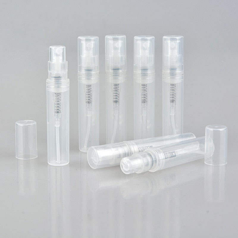 Small Round Plastic Containers Perfume Bottles Atomizer