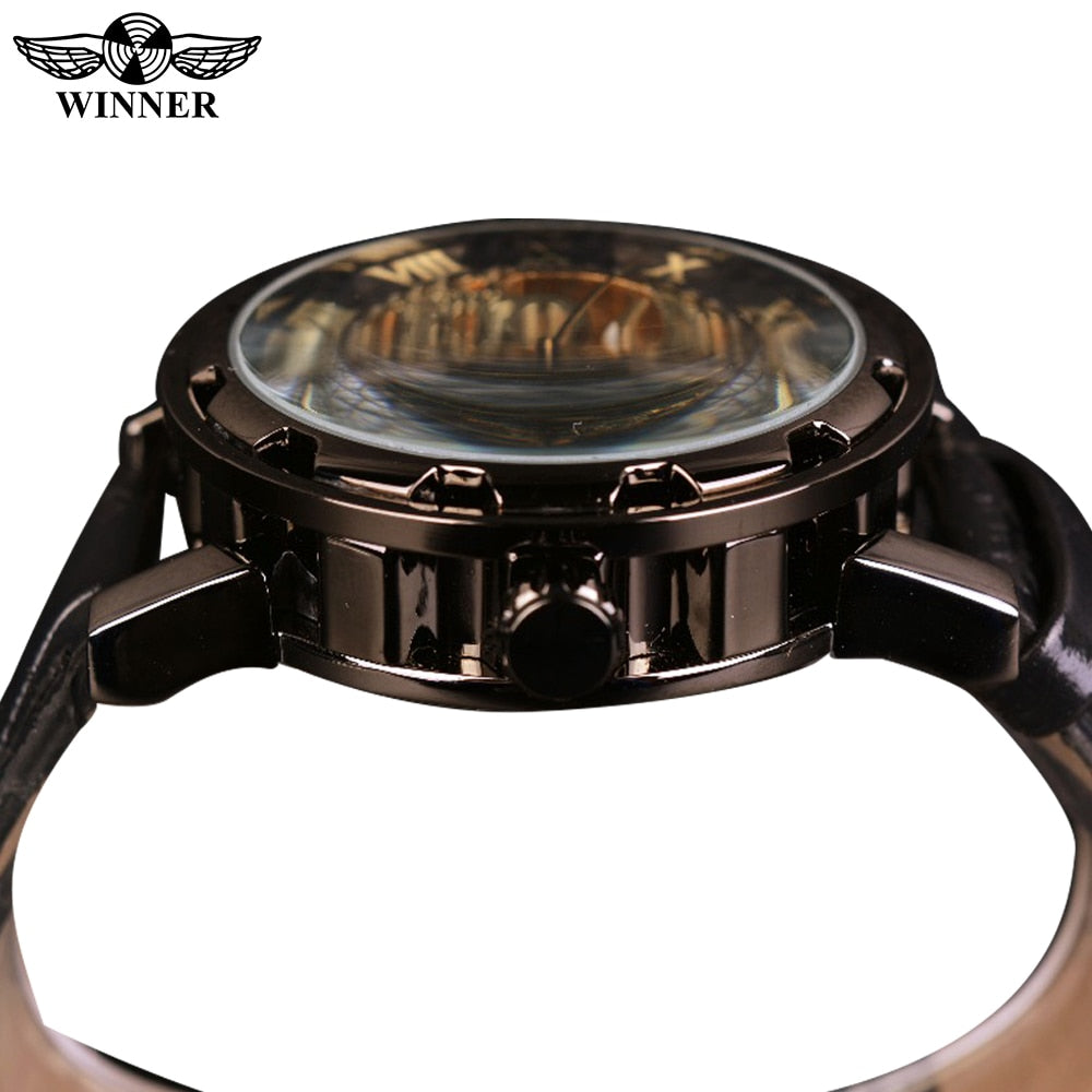 Black Gold Clock Watches Top Brand Luxury