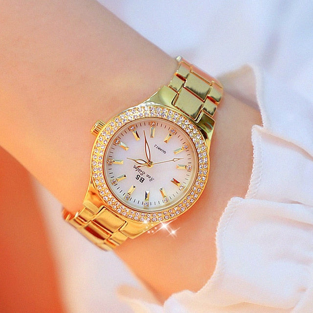 Wrist Watches Dress Gold Watch Crystal Diamond Watch