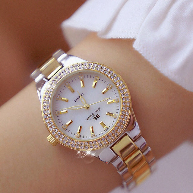 Wrist Watches Dress Gold Watch Crystal Diamond Watch