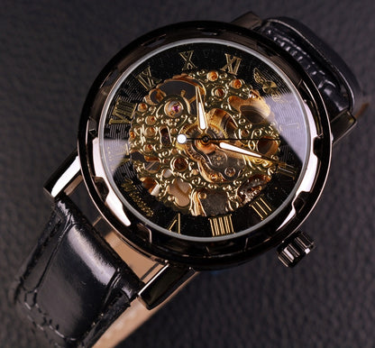 Black Gold Clock Watches Top Brand Luxury