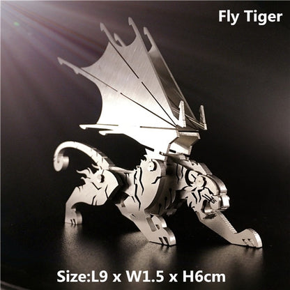 Metal Model Chinese Zodiac Dinosaurs western fire dragon