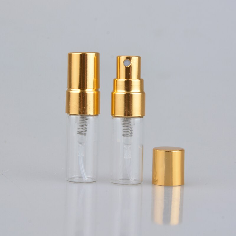 Portable Glass Refillable Perfume Bottle With Aluminum Atomizer