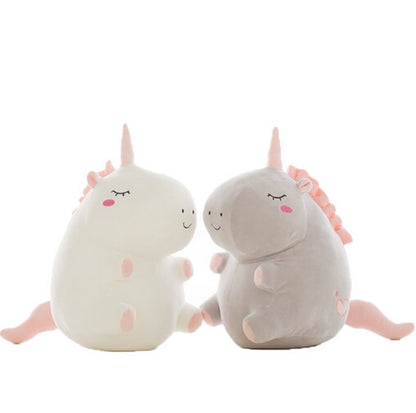 unicorn plush toy fat unicorn doll cute animal