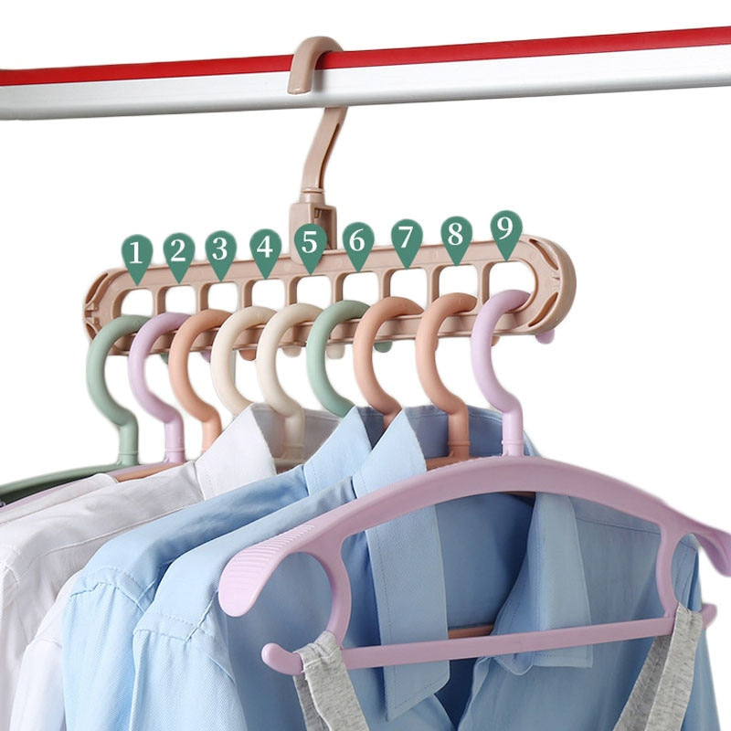 1/2pcs Magic Multi-port Support hangers for Clothes Drying