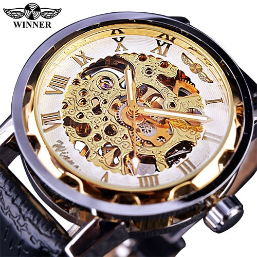 Black Gold Clock Watches Top Brand Luxury