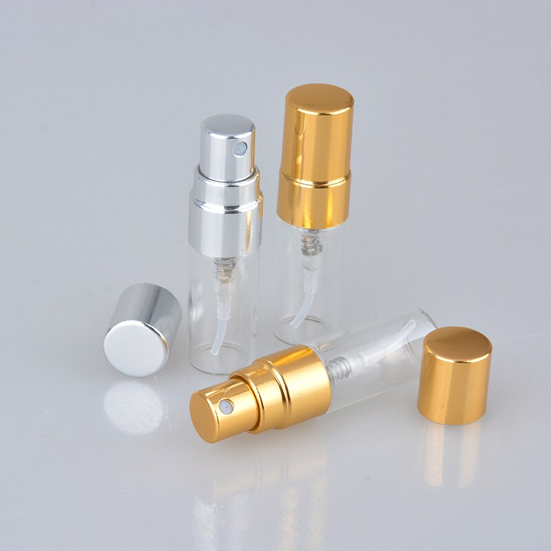 Portable Glass Refillable Perfume Bottle With Aluminum Atomizer