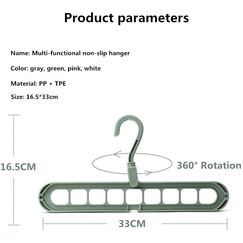 1/2pcs Magic Multi-port Support hangers for Clothes Drying