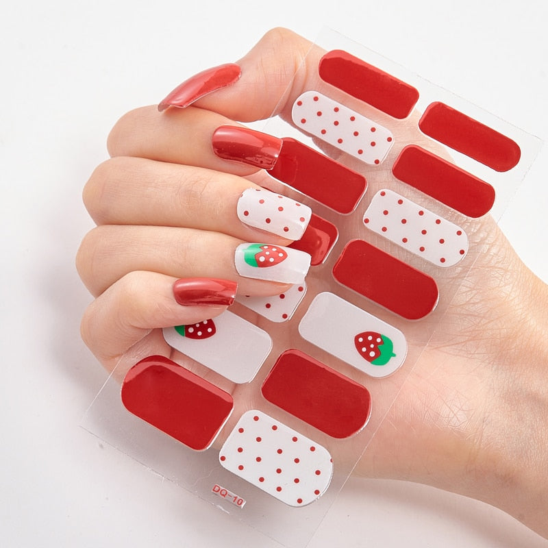 Five Sorts 0f Nail Stickers Decals Plain Stickers