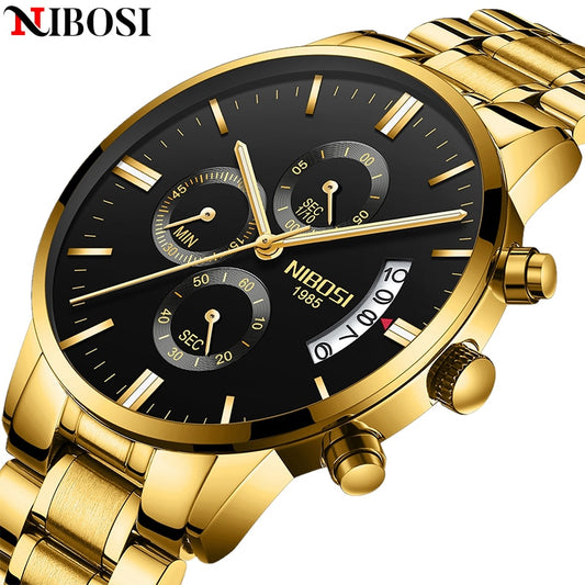 Top Brand Men's Quartz Clock Waterproof Sports Chronograph