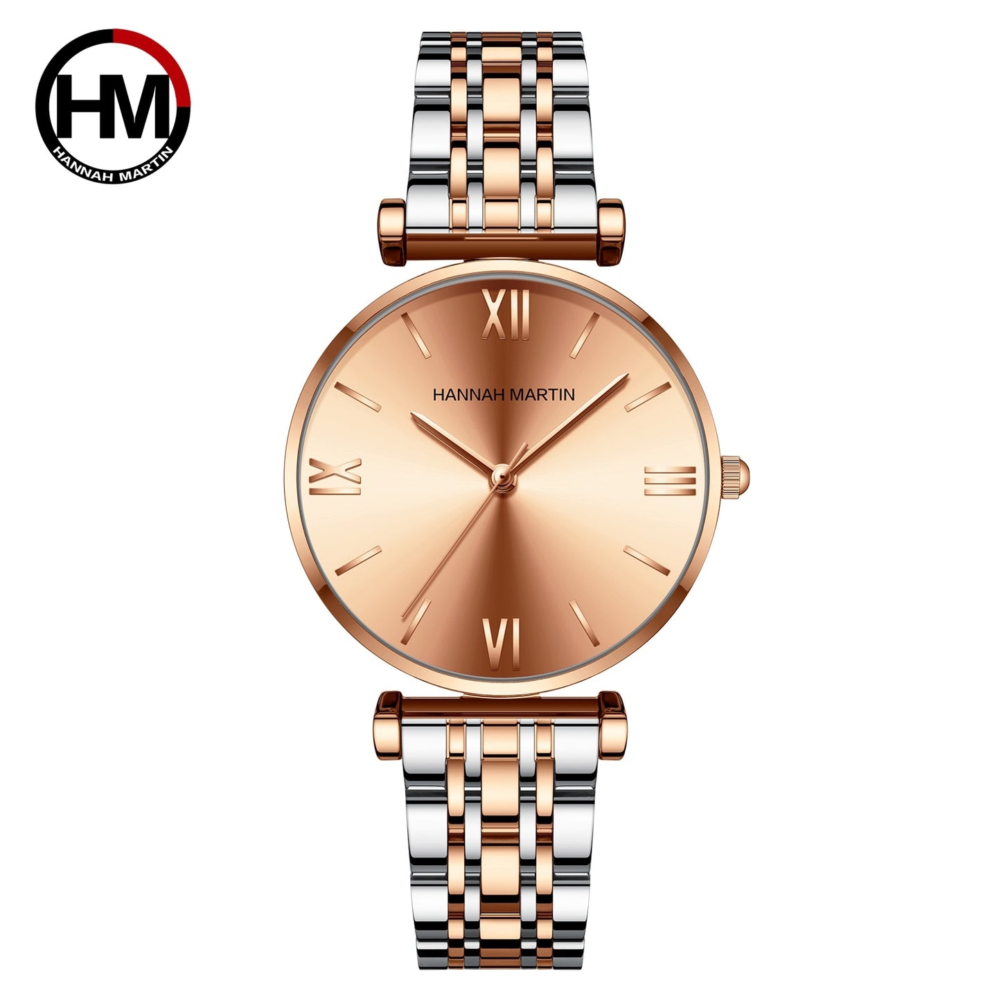 Top Brand Luxury Quartz Movement Stainless Steel Diamond Dial Waterproof Ladies Wristwatches