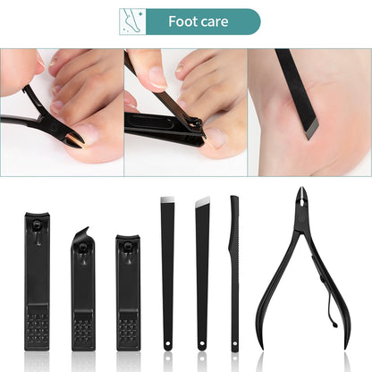 Professional Nail Cutter Pedicure Scissors Set Stainless Steel