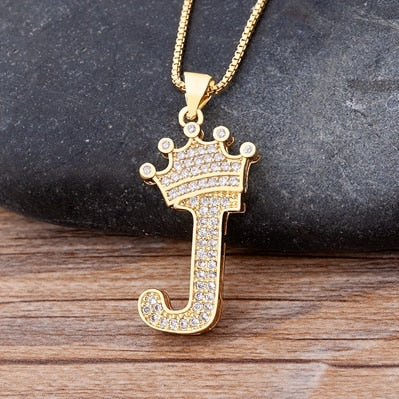 Alphabet Pendant Chain Necklace