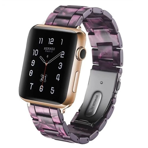 Transparent Resin Watch Band for Apple Watch