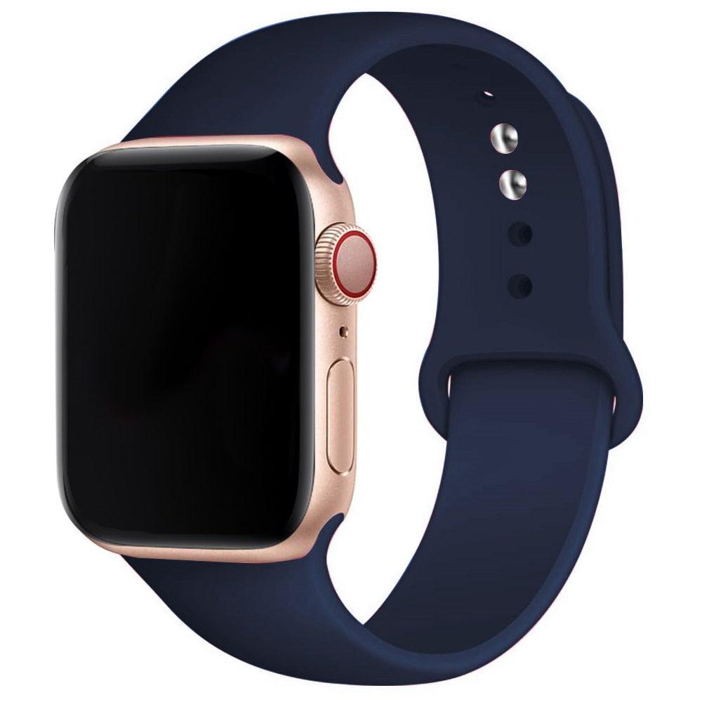 Silicone Strap For Apple Watch band