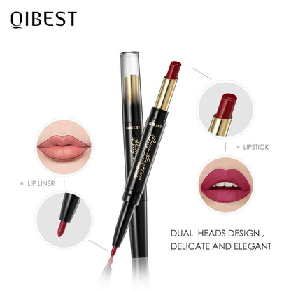 Waterproof Lipstick Pen 2 In 1 Lipstick Pen Lip Liner Lipstick Pencil