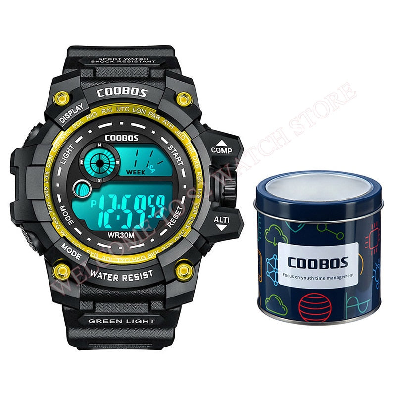 Cool Luminous Men Sport Watch High-end Silicone Strap