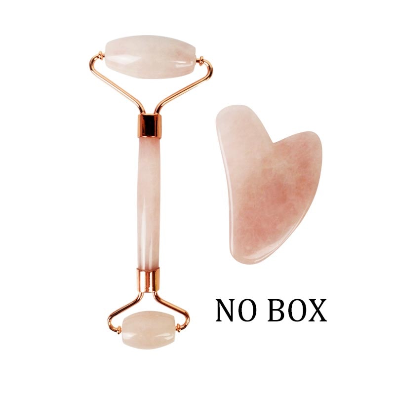 Face Massage Jade Roller Rose Quartz Natural Stone