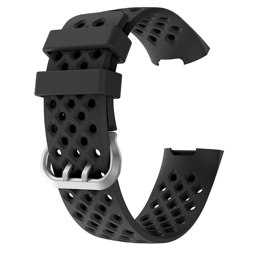 Silicone breathable wrist strap