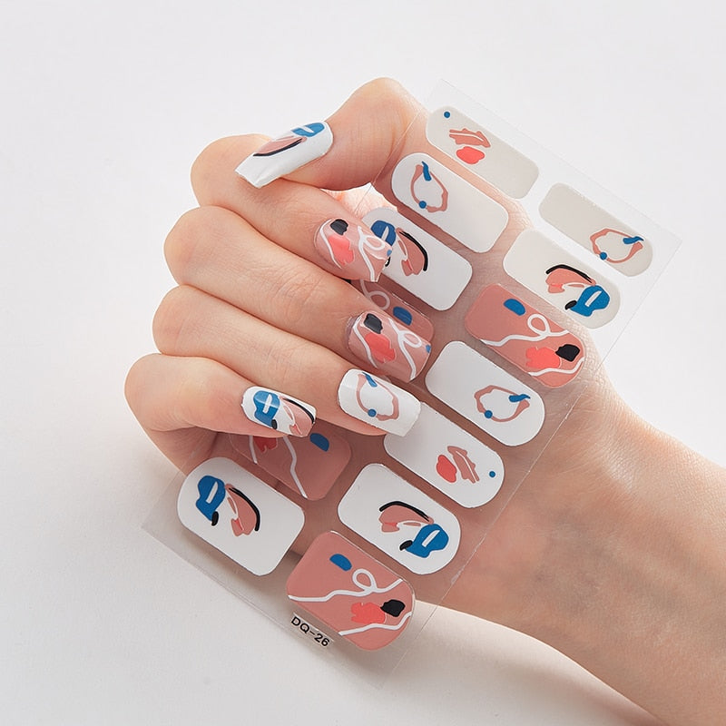 Five Sorts 0f Nail Stickers Decals Plain Stickers