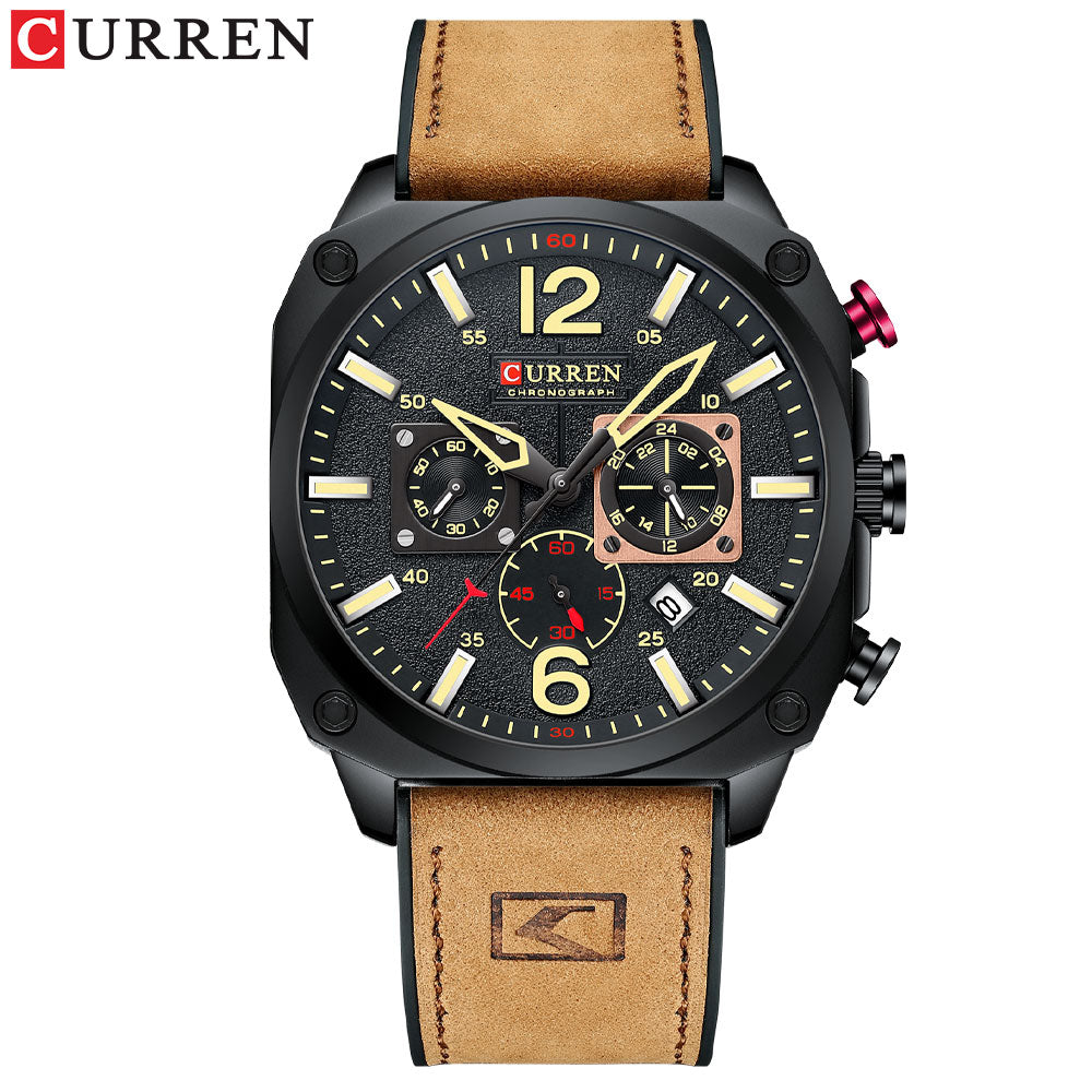 Brand Luxury Brown Quartz Wrist watch