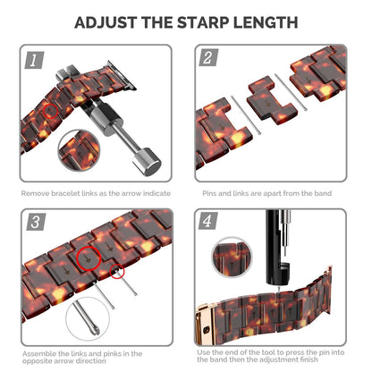 Transparent Resin Watch Band for Apple Watch