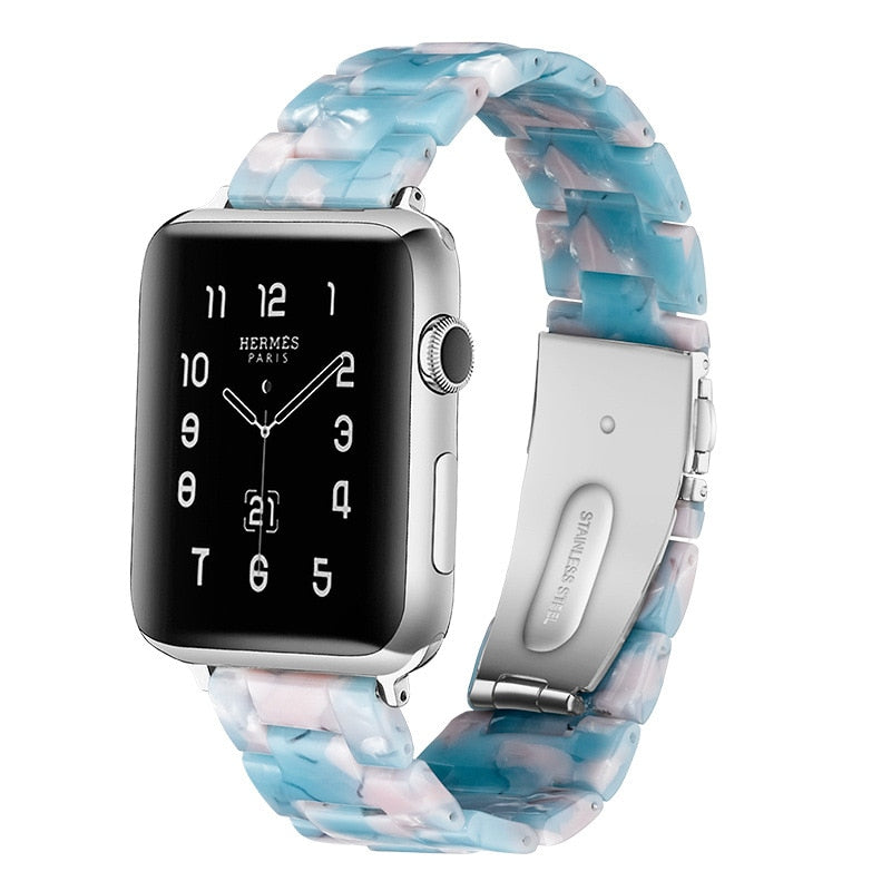 Transparent Resin Watch Band for Apple Watch