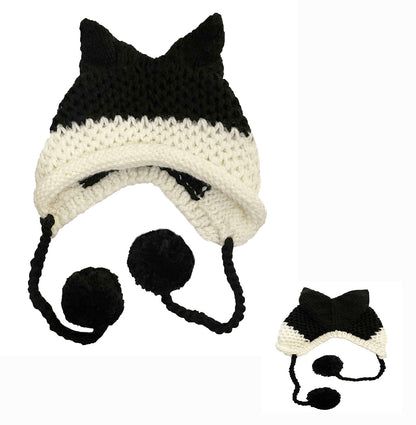 Cute Fox Ears Beanie Winter Warm