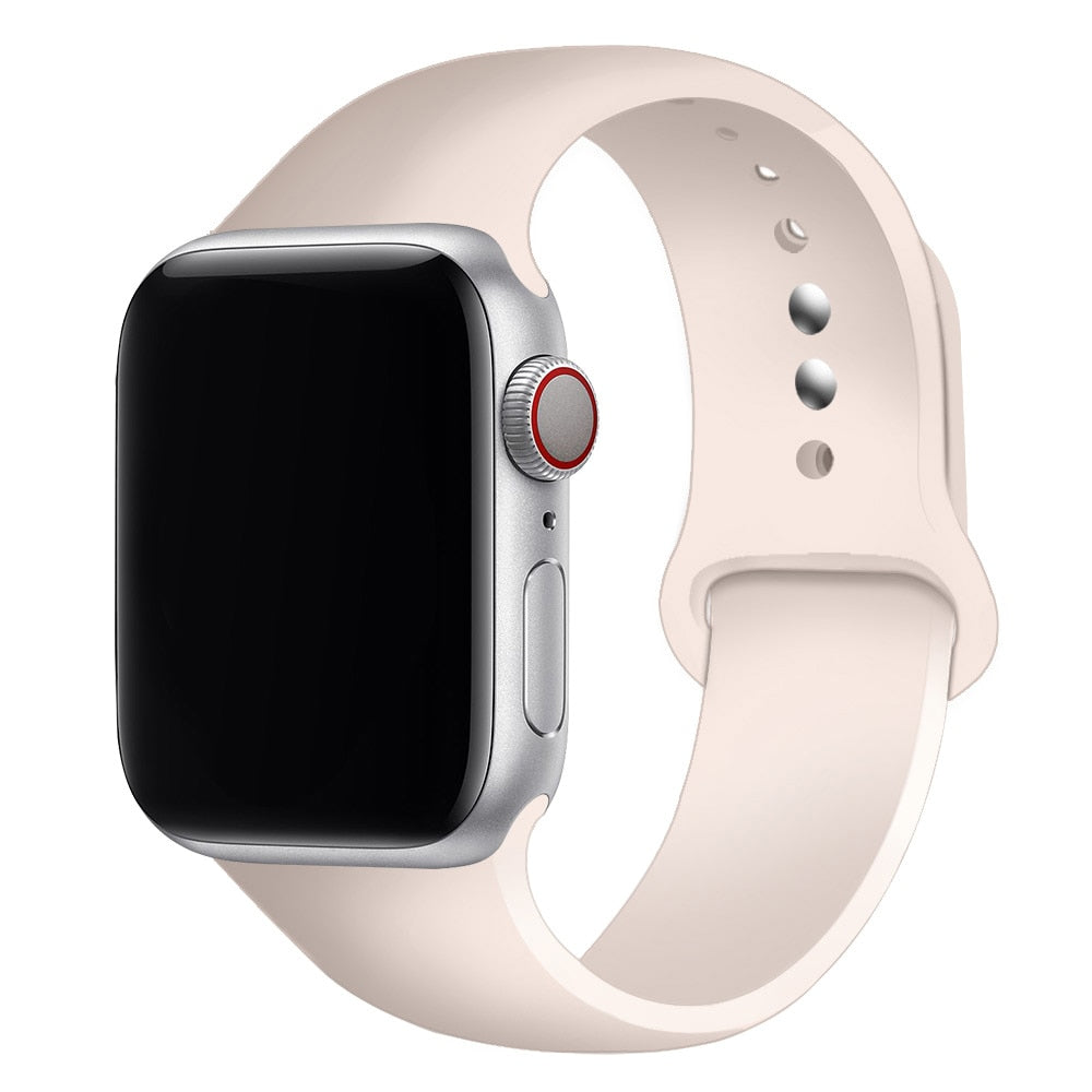 Silicone Strap For Apple Watch band