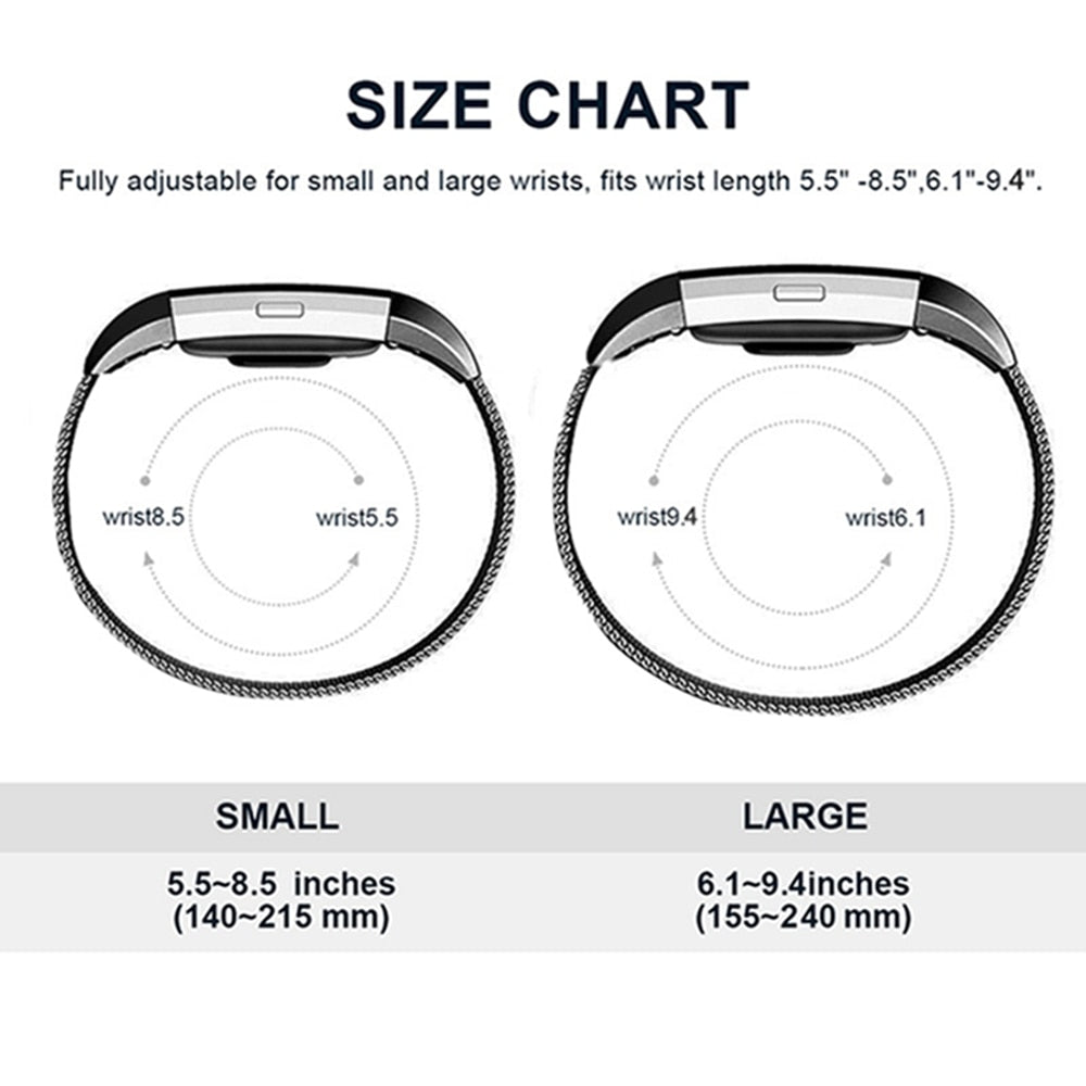 Stainless Steel Magnetic Milanese Loop Band