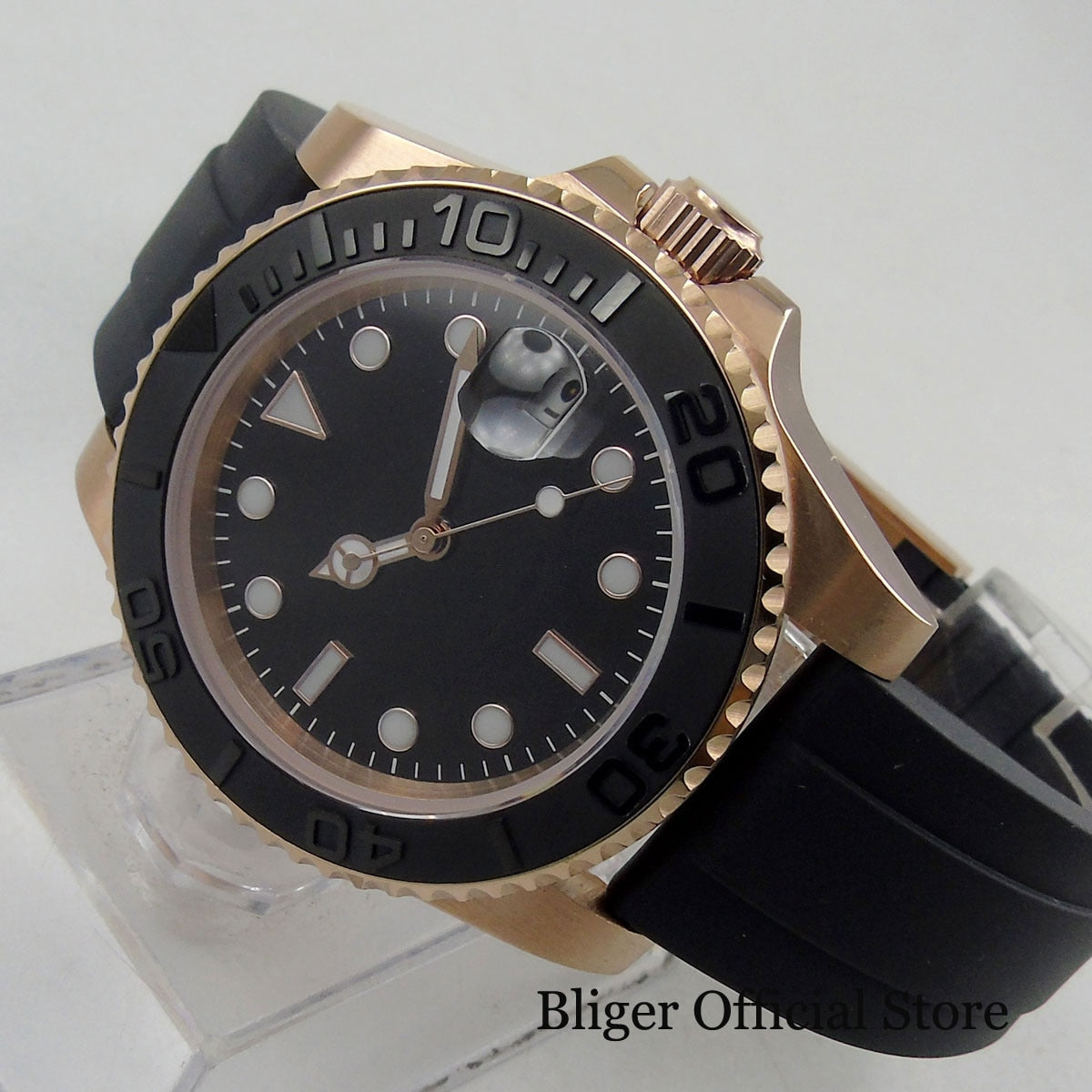 Rose Gold Case Automatic Watch