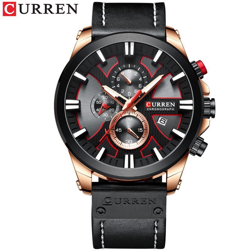 Waterproof Chronograph Sport Military Male Clock