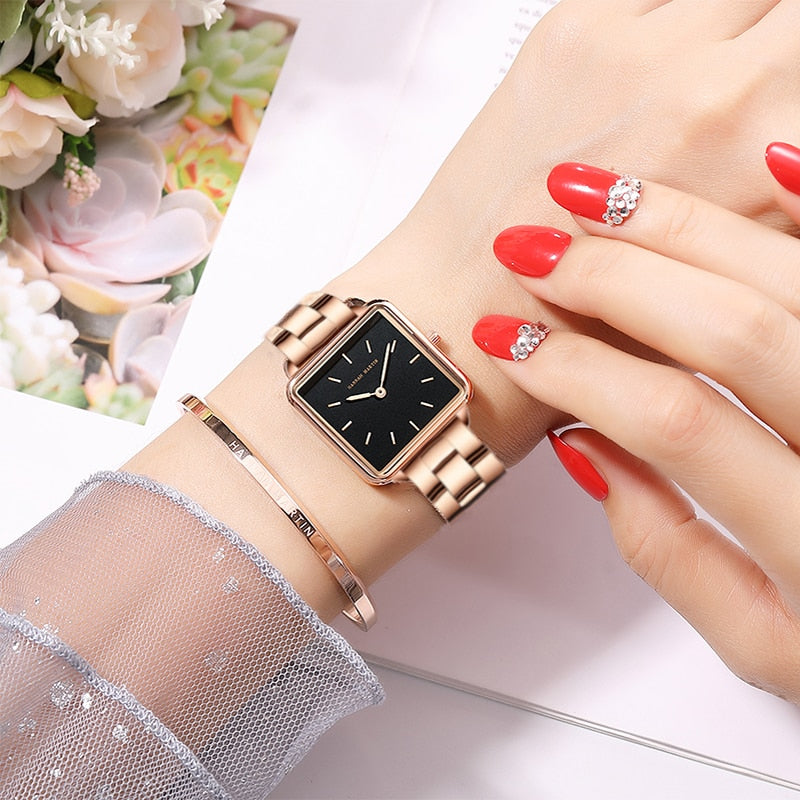 Rose Gold Simple Fashion Casual Brand Wristwatch