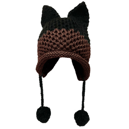 Cute Fox Ears Beanie Winter Warm