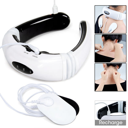 Electric Neck Back Pulse 6 Mode Power Control For Neck Physiotherapy