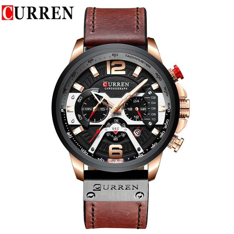 Waterproof Chronograph Sport Military Male Clock