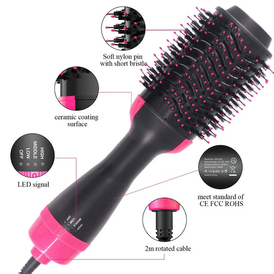 Hair Dryer Hot Air Brush Styler